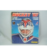 Hockey &#39;87 Sticker Album Book NHL Panini 1987 Incomplete - £34.41 GBP