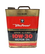Vintage Vita Power 2 Gallon Oil Can Western Auto 10W-30 - €42,42 EUR