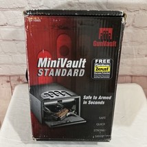 Gun Vault Mini Vault Standard Gv 1000s NEW IN BOX KEYS MANUAL - £70.81 GBP