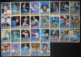 1985 Topps Milwaukee Brewers Team Set of 29 Baseball Cards - £4.70 GBP