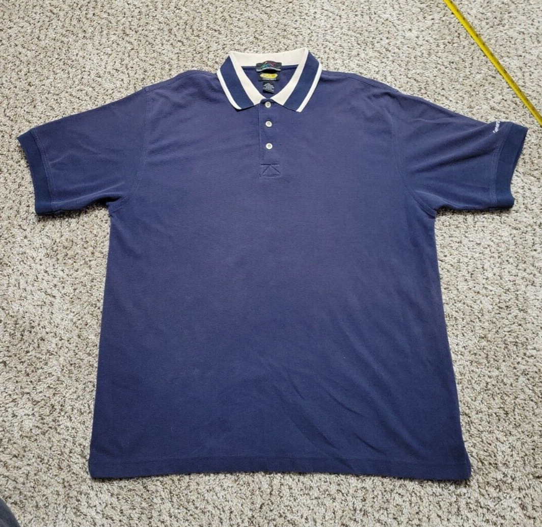 Primary image for Greg Norman Collection Play Dry Navy Polo Style Golf Shirt Men's XL