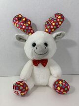 Build a Bear buddies plush Gumdrop moose reindeer white red candy dot an... - $6.99