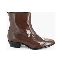24855-221 Men's Stacy Adams Santos Side Zip Boot Soft Leather Cognac image 6