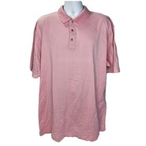 Jos A Bank Leadbetter Golf Polo Shirt Mens 2XL XXL Sport Pink Striped Co... - $8.90