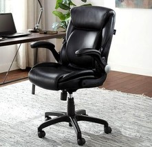 Executive Erogonomic Black Bonded Leather Air Lumbar Office Chair - £180.47 GBP