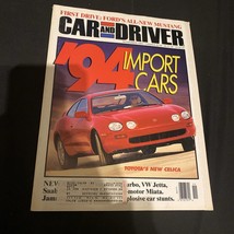 Car And Driver Magazine-NOVEMBER 1993 - £11.22 GBP