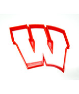 Wisconsin Badgers Theme W Letter University Cookie Cutter Made in USA PR... - £2.39 GBP