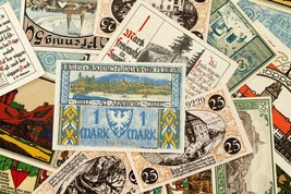 1920&#39;s Germany Notgeld (Emergency Money) 25pc - Sternberg, Treffurt, Walding - £77.40 GBP
