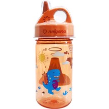 Nalgene Sustain Grip-N-Gulp 12oz Kids Bottle w/ Cover (Orange Volcano) S... - £12.28 GBP