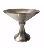 Tripar Round Sand Cast Aluminum Bowl Stand 10.75&quot; Tall Food Safe Silver ... - £51.75 GBP