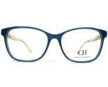Carolina Herrera Eyeglasses Frames VHE676 COL 0U36 Polished Blue Gold 54... - $74.67