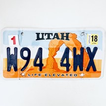 2018 United States Utah Arches Passenger License Plate W94 4WX - £14.78 GBP