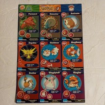 Pokemon The First Movie Cards 1999 Burger King #6 Uncut Sheet (9 Cards} - £7.44 GBP