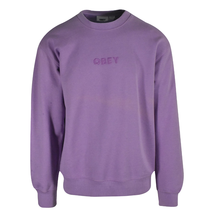 OBEY Men&#39;s Sweatshirt Orchid Bold Ideals Crew Neck Long Sleeve (122) - £16.29 GBP