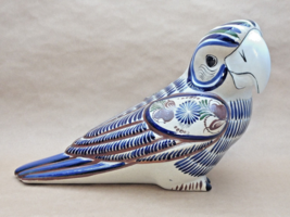 Large 12&quot; Tonala Mexican Pottery Ceramic Parrot Bird Decorative Statue Figurine - £35.96 GBP