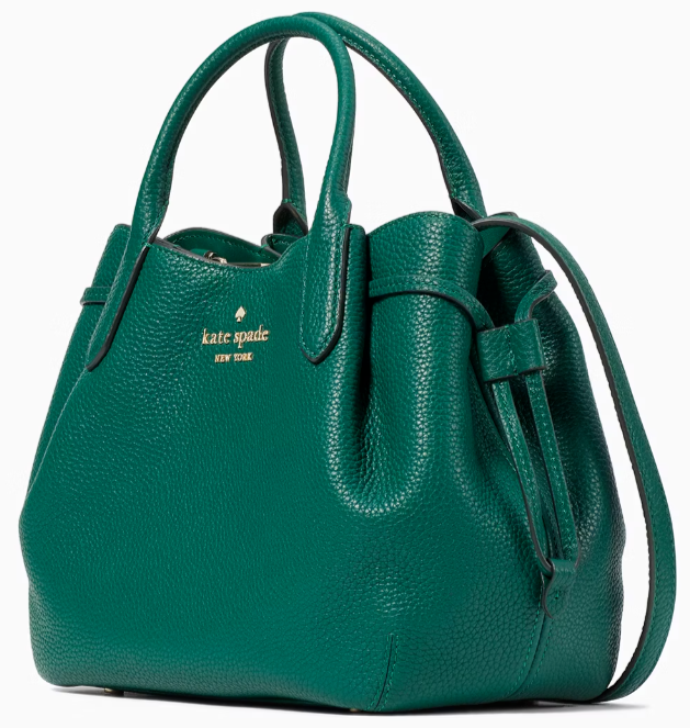 Kate Spade Dumpling Grey Leather Satchel Bag K8135 NWT Crossbody Purse $379 FS