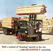 Diamond T Trucks 1948 Advertisement Automobilia Monarch Lumber Chicago D... - €51,86 EUR
