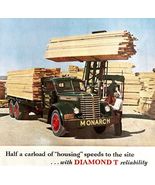 Diamond T Trucks 1948 Advertisement Automobilia Monarch Lumber Chicago D... - €51,51 EUR