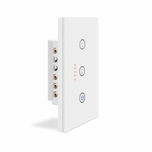 Smart Dimmer Switch, China Tempered Glass Panel, App Remote Control, Voi... - £40.80 GBP