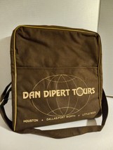 dan dipert tours vtg brown carry on bag strap Advertising brown - $21.03