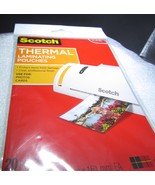 NIP SCOTCH THERMAL LAMINATING POUCHES 3M 4x6 - £9.80 GBP