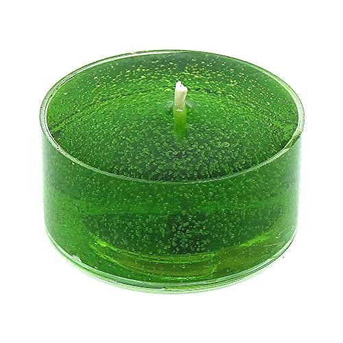 4 Pack Unscented KELLY GREEN Color Mineral Oil Based Up To 8 Hours Each Tea Ligh - $4.37