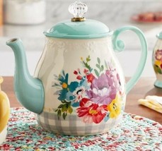 Pioneer Woman ~ Sweet Romance ~ 1.48 Quart Teapot ~ Stoneware ~ Floral D... - £35.87 GBP