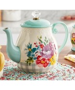 Pioneer Woman ~ Sweet Romance ~ 1.48 Quart Teapot ~ Stoneware ~ Floral D... - £35.96 GBP
