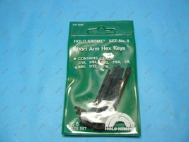 Holo Krome 56006 Short Arm Hex Allen Key Wrench Set 1/16&quot;-3/16&quot; Inch SAE 8 Sizes - £3.13 GBP