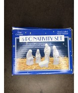 Fine Ceramic 5 Piece Nativity Set 1995 P.I.L. Chicago - $9.99