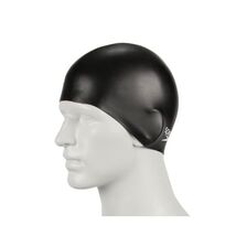 Speedo Kids' Plain Moulded Silicone Swim Cap - Black, One Size  - $19.00