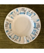 Vtg Blue Heaven Ashtray Royal USA China Atomic Mid-Century Modern Small ... - $20.51 CAD