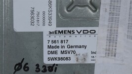 Bmw 330I 530i 530Xi N52 Engine Control Module Computer Ecu Ecm Pcm 7561817 image 4