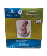 6 PC COCALO Perfect Bum Reusable Tri-fold Inserts Cloth Diapers LARGE 20... - $162.97 MXN