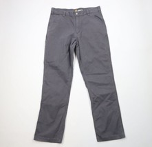Vintage Carhartt Mens Size 36x34 Faded Relaxed Fit Stretch Work Pants Gray - £43.48 GBP