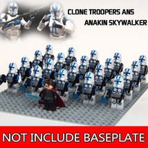 21pcs Clone Trooper Ans Anakin Skywalker Star Wars Mini Figures Blocks - £24.79 GBP