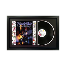 Prince &quot;Purple Rain&quot; Original Vinyl Record &amp; Cover Professionally Framed Display - £157.39 GBP
