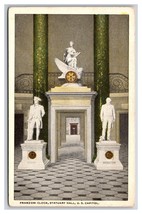Franzoni Clock Statuary Hall US Capitol Washington DC UNP WB Postcard Z5 - £2.33 GBP
