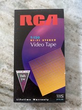 (2) RCA Blank T-120 6 Hour VHS Video Tape Cassettes USED Hi Fi Stereo - £10.81 GBP