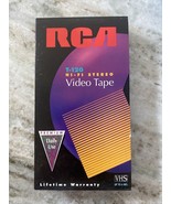 (2) RCA Blank T-120 6 Hour VHS Video Tape Cassettes USED Hi Fi Stereo - £10.92 GBP