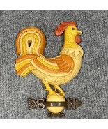 Burwood VTG 80’s Rooster 10” Wall Plaque Kitchen #2492-1 Retro Farm USA ... - $26.19