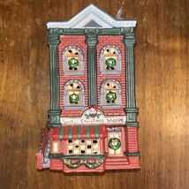 Dickens keepsake, Porcelain Lighted House Santa&#39;s Christmas Shoppe 1994 - £15.78 GBP