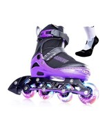 PAPAISON Adjustable Inline Skates for Adults with Full Light Up Wheels (... - $24.74