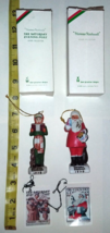 1978-79 Norman Rockwell, Dave Grossman, Christmas Ornaments, Santa, Carroler - £8.17 GBP