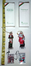 1978-79 Norman Rockwell, Dave Grossman, Christmas Ornaments, Santa, Carroler - $10.39