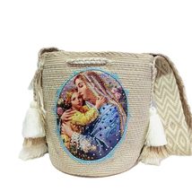 Handmade Wayuu with Beaded Decoration Tote Bag, Woven Mochila, Colombian... - $2,283.39 MXN