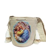 Handmade Wayuu with Beaded Decoration Tote Bag, Woven Mochila, Colombian... - $172.04 CAD