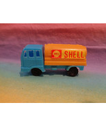 Vintage Plastic Blue Cab w/Orange Tank Shell Gasoline Tanker Truck - £3.87 GBP