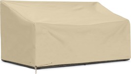 Sunpatio 80-Inch Outdoor Bench Cover, Beige, All-Weather Protection, Stu... - £38.04 GBP