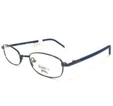 Technolite Flex Kids Eyeglasses Frames TLF800 NV Navy Blue Oval Matte 47-19-135 - £29.14 GBP